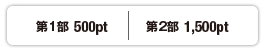 第1部 500pt | 第2部 1,500pt